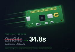 Raspberry Pi Zero W boot time reduced on Raspbian Trixie